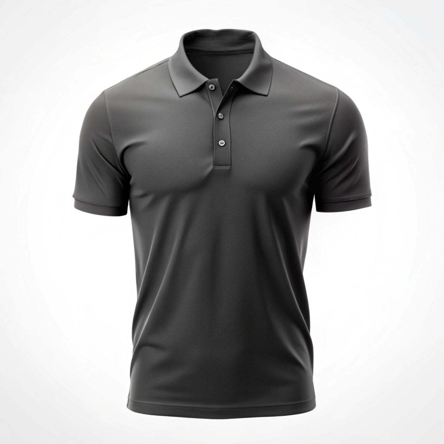 Coconut Polo Tee Black